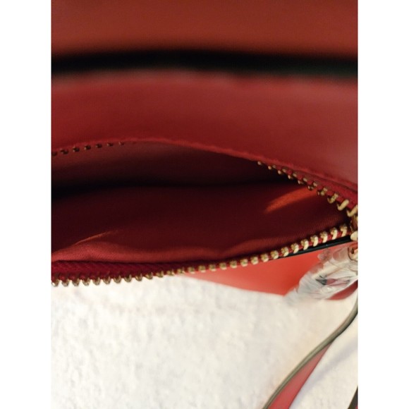 Aldo Red Purse Handbag with adjustable strap  10" x 11" - Picture 6 of 11